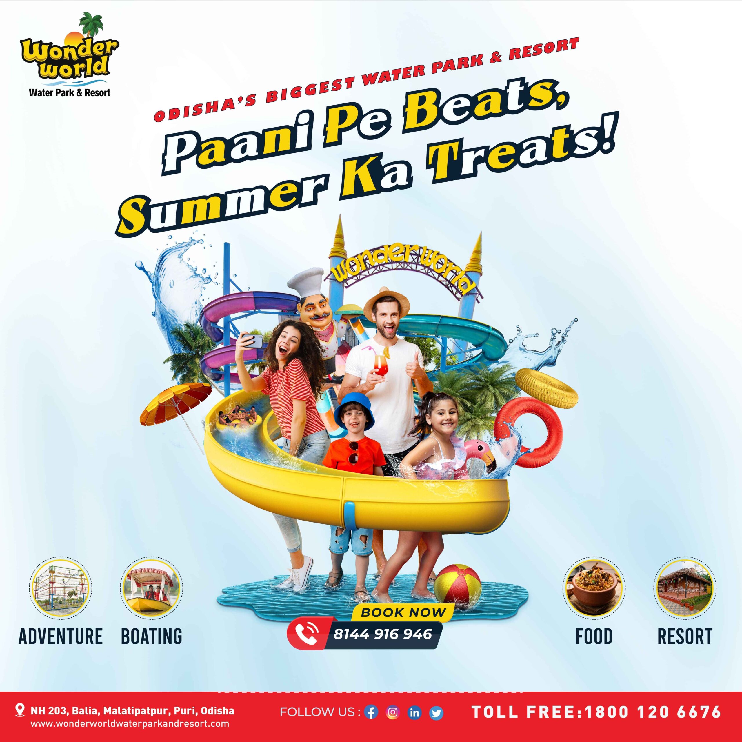 Wonder World Water Park Resort in Odisha