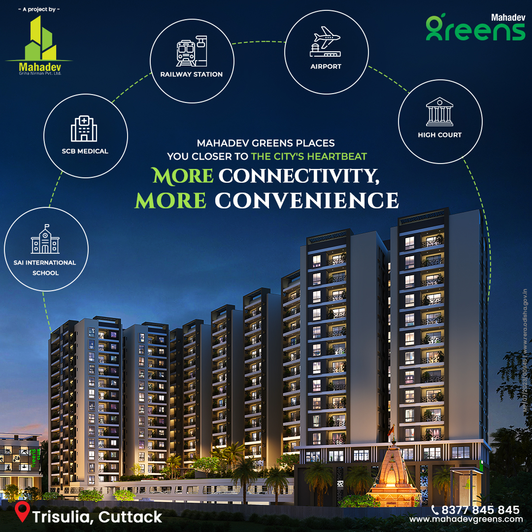 3 BHK Flats in Trisulia Cuttack – Mahadevgreens