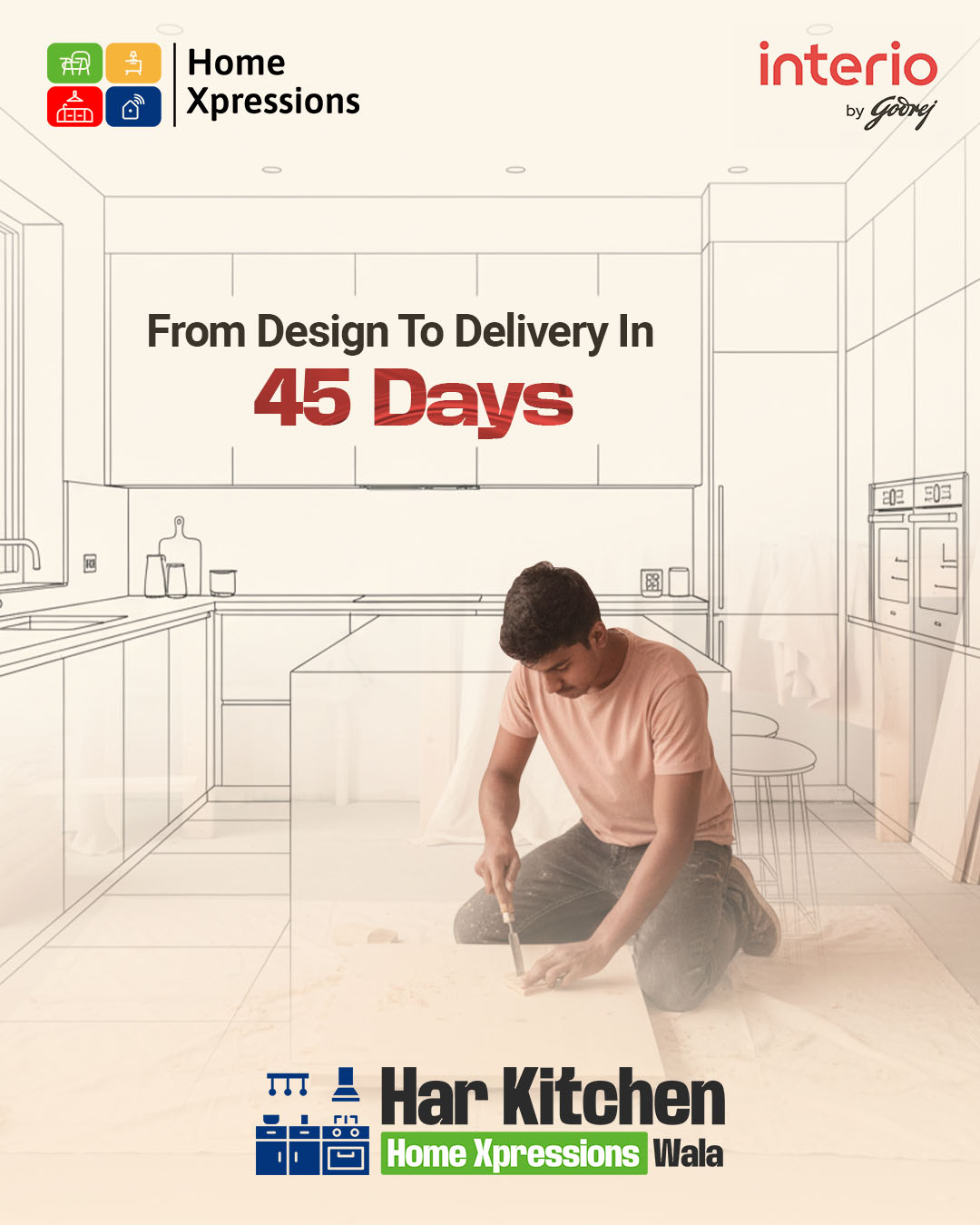 Premium Godrej Steel Modular Kitchen Bhubaneswar